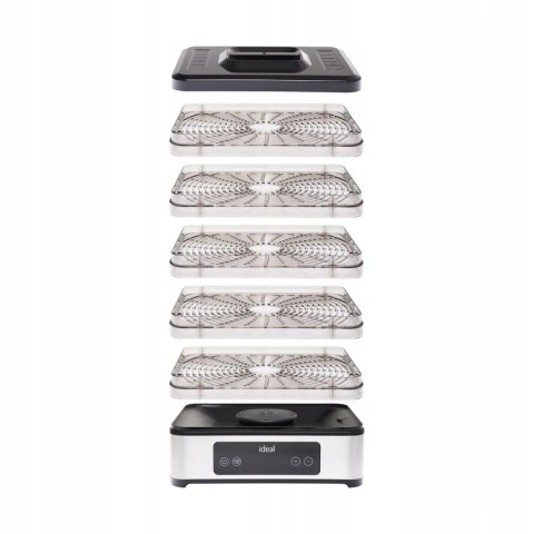 IDEAL DUŻA Suszarka do Grzybów Owoców Warzyw IDEAL INOX +Termoobieg 400W +Timer