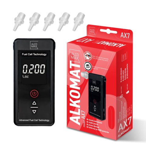 METEO Alkomat AX7 elektrochemiczny z PLATYNĄ 5000 pomiarów bez kalibracji