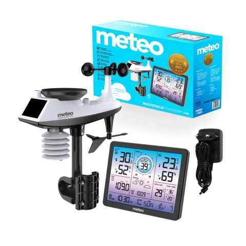 METEO MULTI STACJA POGODOWA METEO SP600 Z MIERNIKIEM WIATRU oraz OPADÓW