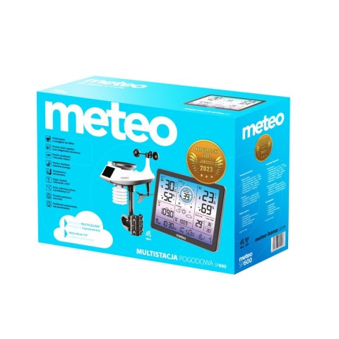 METEO MULTI STACJA POGODOWA METEO SP600 Z MIERNIKIEM WIATRU oraz OPADÓW