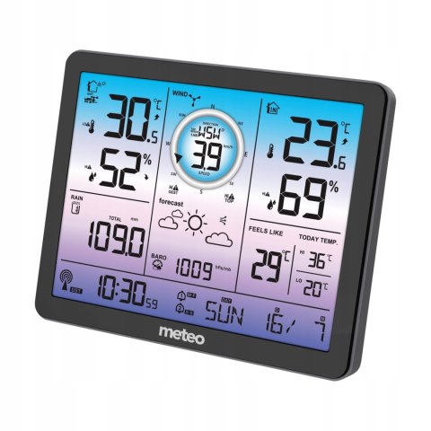 METEO MULTI STACJA POGODOWA METEO SP600 Z MIERNIKIEM WIATRU oraz OPADÓW