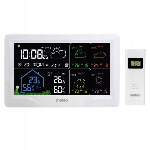 METEO STACJA POGODOWA METEO SP401 WIFI Z PROGNOZĄ POGODY NA 4 DNI