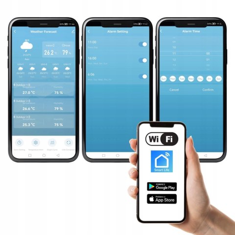 METEO STACJA POGODOWA METEO SP401 WIFI Z PROGNOZĄ POGODY NA 4 DNI
