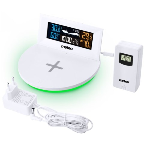 METEO Stacja pogodowa METEO SP94 z szybką ładowarką indukcyjną