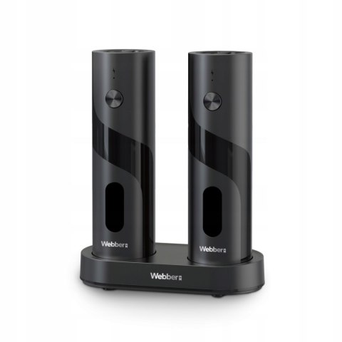 WEBBER MŁYNEK DO PIEPRZU I SOLI ELEKTRYCZNY AKUMULATOROWY USB MŁYNEK DO SOLI 2 SZT