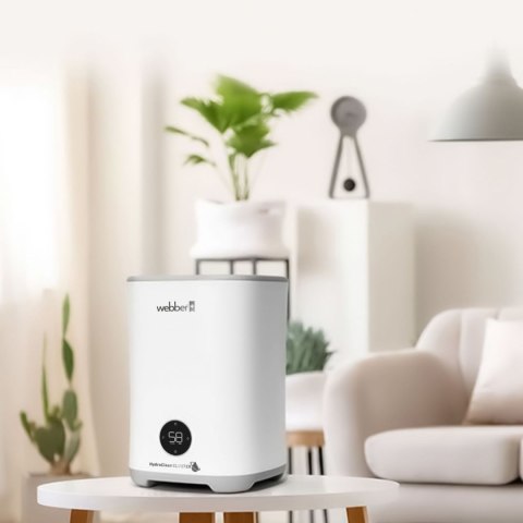 Webber HH30002 w salonie – cicha praca i nawilżanie bez mgły