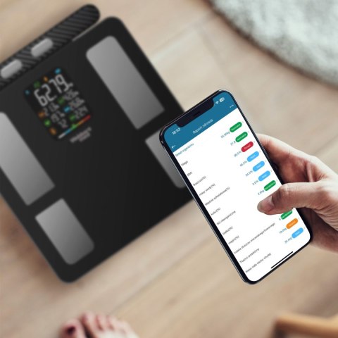 Webber Med Waga Łazienkowa Analityczna 15 Parametrów Apple Health, Google Fit, IF2825A
