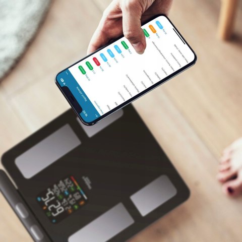 Webber Med Waga Łazienkowa Analityczna 15 Parametrów Apple Health, Google Fit, IF2825A