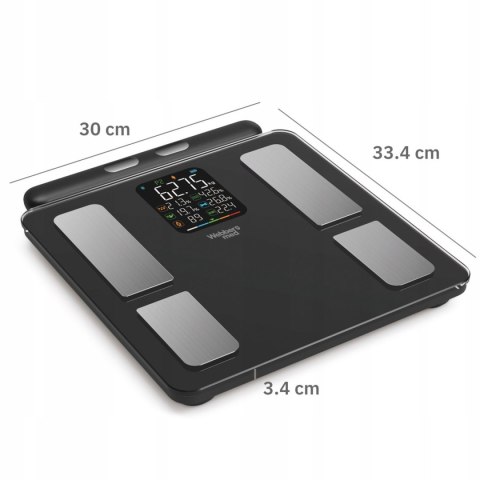 Webber Med Waga Łazienkowa Analityczna 15 Parametrów Apple Health, Google Fit, IF2825A