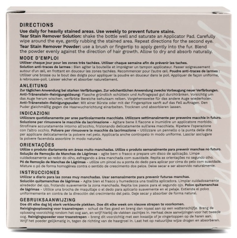 Eye Envy Cat Starter Kit – instrukcja i skład na tylnej stronie opakowania