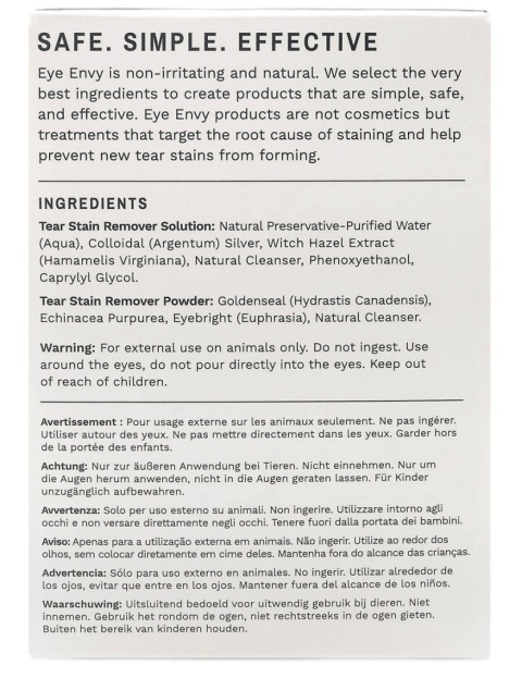 Eye Envy Cat Starter Kit – karta informacyjna z opisem działania i składu