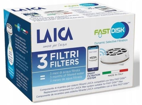 LAICA Wkłady filtrujące do butelki i karafki LAICA FAST DISK
