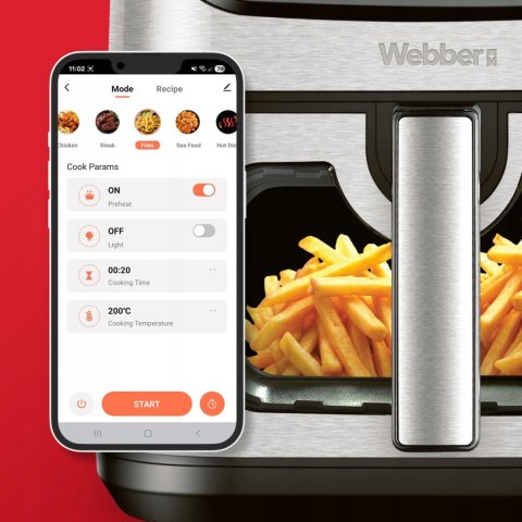WEBBER Frytownica beztłuszczowa Webber AF938TFT EINS