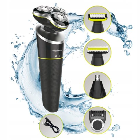 WEBBER Golarka Męska z Trymerem 5w1 Webber FIVER SXG500