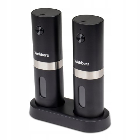 WEBBER MŁYNEK DO PIEPRZU I SOLI ELEKTRYCZNY AKUMULATOROWY USB - 2 SZT