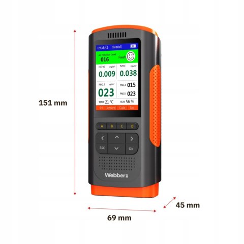 WEBBER Miernik Jakości Powietrza Webber UP900
