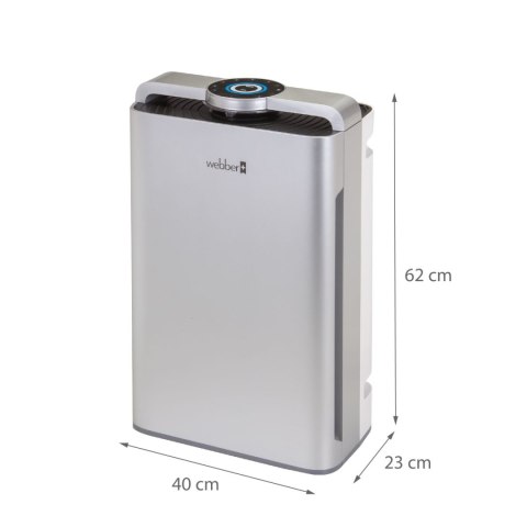 Webber AP9700 Silver WiFi – oczyszczacz powietrza w salonie