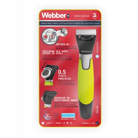 WEBBER Trymer do Brody i Zarostu Webber MULTIBLADE BT700