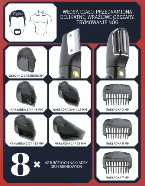 WEBBER Trymer do włosów i ciała Webber BG-600