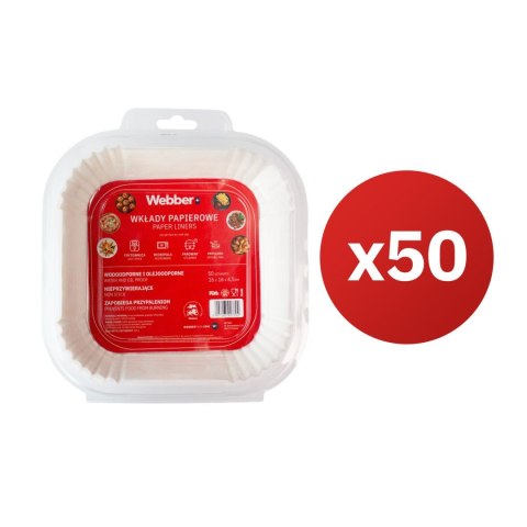 WEBBER Wkłady papierowe do frytownic bezolejowych Webber 16x16