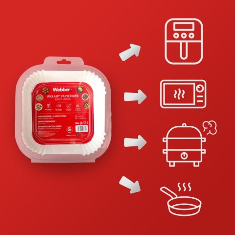 WEBBER Wkłady papierowe do frytownic bezolejowych Webber 16x16