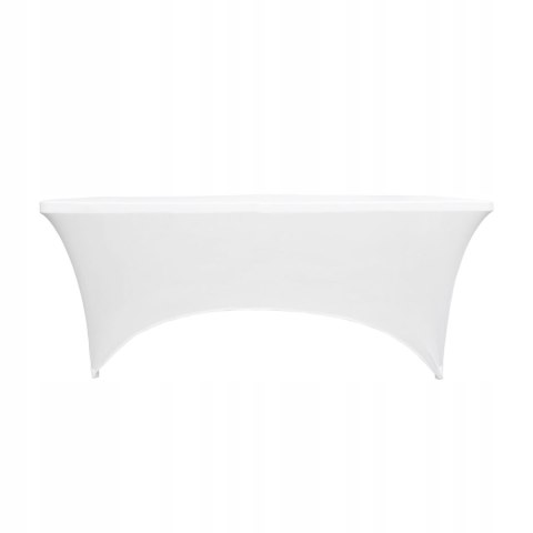 AGD SELECT Pokrowiec, obrus na stół cateringowy, ogrodowy biały