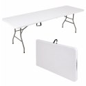 AGD SELECT STÓŁ CATERINGOWY BANKIETOWY SKŁADANY OGRODOWY 240 cm OGRODOWY BIAŁY