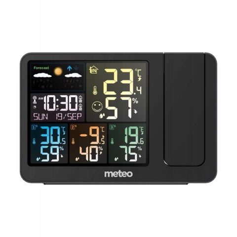 METEO STACJA POGODOWA Z DCF METEO SP300 POGODYNKA PROJEKTOR LASEROWY 3 CZUJNIKI