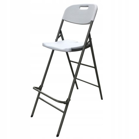 NUFORMA KRZESŁO HOKER SKŁADANE BAROWE OGRODOWE TURYSTYCZNE CATERINGOWE BIAŁE 70cm