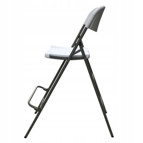 NUFORMA KRZESŁO HOKER SKŁADANE BAROWE OGRODOWE TURYSTYCZNE CATERINGOWE BIAŁE 70cm