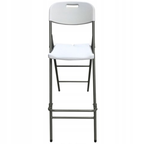 NUFORMA KRZESŁO HOKER SKŁADANE BAROWE OGRODOWE TURYSTYCZNE CATERINGOWE BIAŁE 70cm