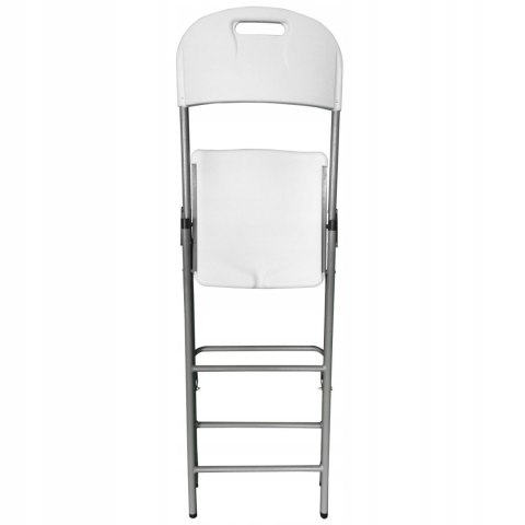 NUFORMA KRZESŁO HOKER SKŁADANE BAROWE OGRODOWE TURYSTYCZNE CATERINGOWE BIAŁE 70cm