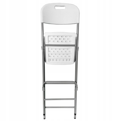 NUFORMA KRZESŁO HOKER SKŁADANE BAROWE OGRODOWE TURYSTYCZNE CATERINGOWE BIAŁE 70cm