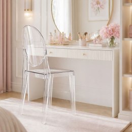 NUFORMA Krzesło LOUIS transparentne ghost chair glamour bez podłokietników