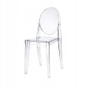 NUFORMA Krzesło LOUIS transparentne ghost chair glamour bez podłokietników