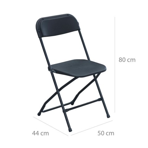 NUFORMA Krzesło cateringowe, składane NIC-Y49 CZARNE