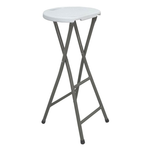 NUFORMA Krzesło cateringowe składane hoker barowe wysokie 70cm BIAŁE