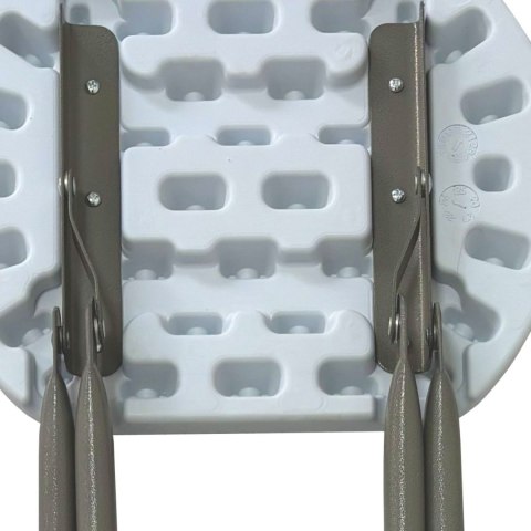 NUFORMA Krzesło cateringowe składane hoker barowe wysokie 70cm BIAŁE