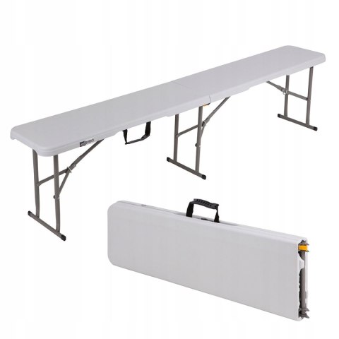 NUFORMA ŁAWKA CATERINGOWA ROZKŁADANA SKŁADANA W WALIZKĘ OGRODOWA BANKIETOWA 180 cm