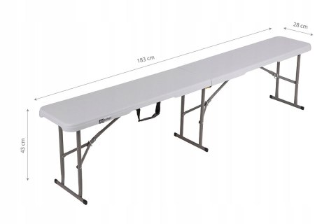 NUFORMA ŁAWKA CATERINGOWA ROZKŁADANA SKŁADANA W WALIZKĘ OGRODOWA BANKIETOWA 180 cm