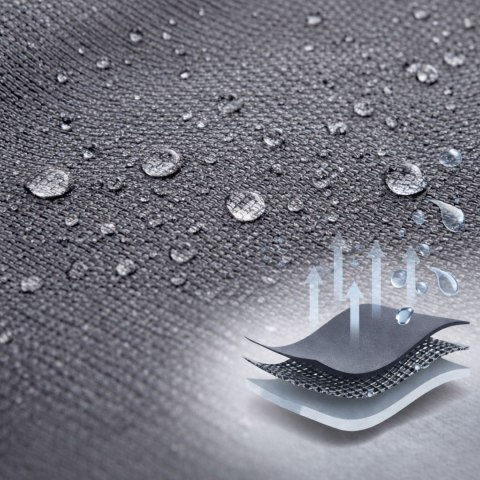 NUFORMA Leżak ogrodowy składany z zagłówkiem szary