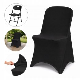NUFORMA Pokrowiec na krzesło bankietowe czarny elastyczny, NUFORMA