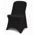 NUFORMA Pokrowiec na krzesło bankietowe czarny elastyczny, NUFORMA