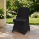 NUFORMA Pokrowiec na krzesło bankietowe czarny elastyczny, NUFORMA