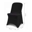 NUFORMA Pokrowiec na krzesło bankietowe czarny elastyczny, NUFORMA
