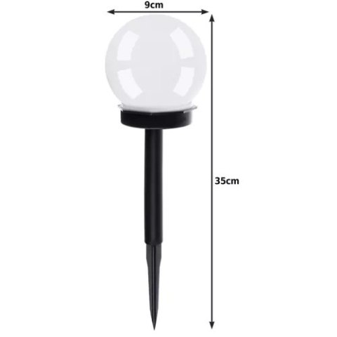 Gardlov Lampa ogrodowa solarna- kula zestaw 6szt. 23562 Gardlov Lampa ogrodowa solarna- kula zestaw 6szt. 23562