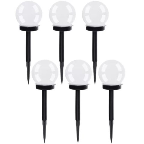 Gardlov Lampa ogrodowa solarna- kula zestaw 6szt. 23562 Gardlov Lampa ogrodowa solarna- kula zestaw 6szt. 23562
