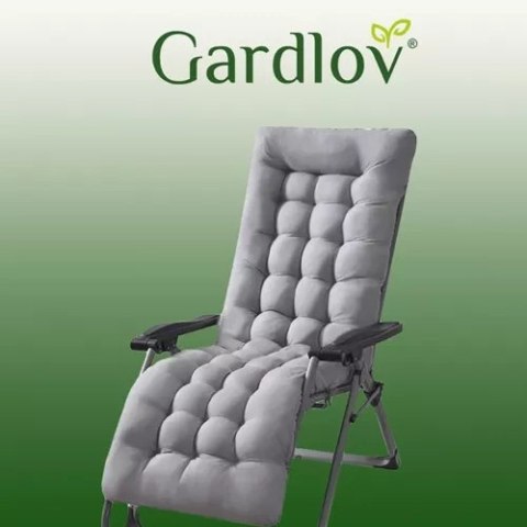 Gardlov Poduszka pikowana na leżak ogrodowy szara 23490 Gardlov Poduszka pikowana na leżak ogrodowy szara 23490
