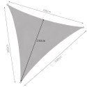 Gardlov Żagiel przeciwsłoneczny 3x3x3m szary Gardlov 23147