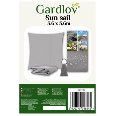 Gardlov Żagiel przeciwsłoneczny 3.6x3.6m Gardlov 23164 Gardlov Żagiel przeciwsłoneczny 3.6x3.6m Gardlov 23164